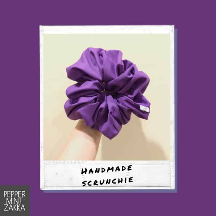 Lurveau Handmade Lux Scrunchie Royal Purple